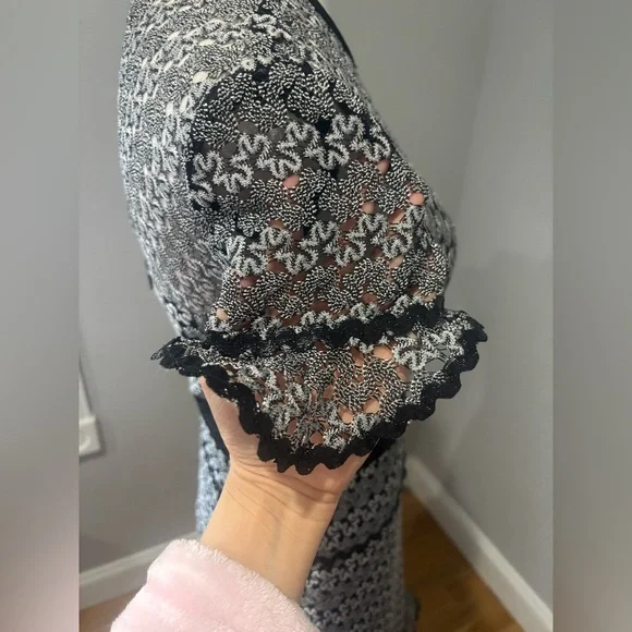 Three Floor, Elegant Black and White Women's Dress Size:4 - Picture 7 of 11